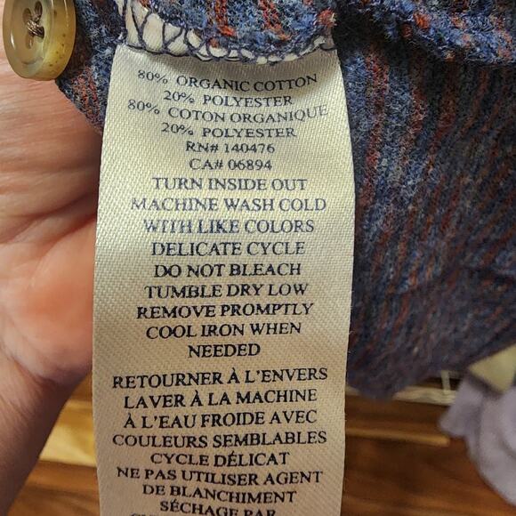 FAHERTY Men's Long sleeve Striped Collared Polo Shirt Size XL EUC - Picture 6 of 6